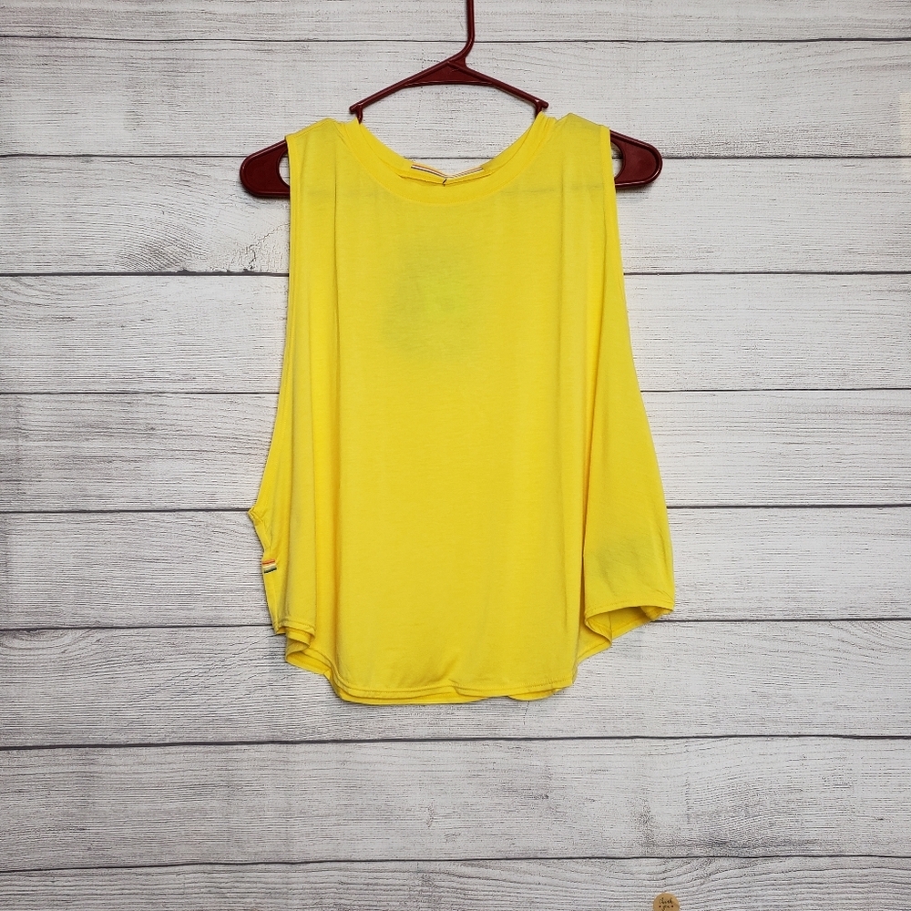 NWT 4 Fourlaps Curve Tank Squash Yellow Women's Sz‎ XL